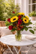 Sunlit Rose Garden